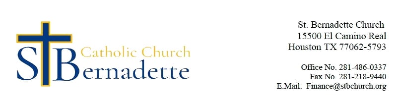 St. Bernadette Catholic Church logo